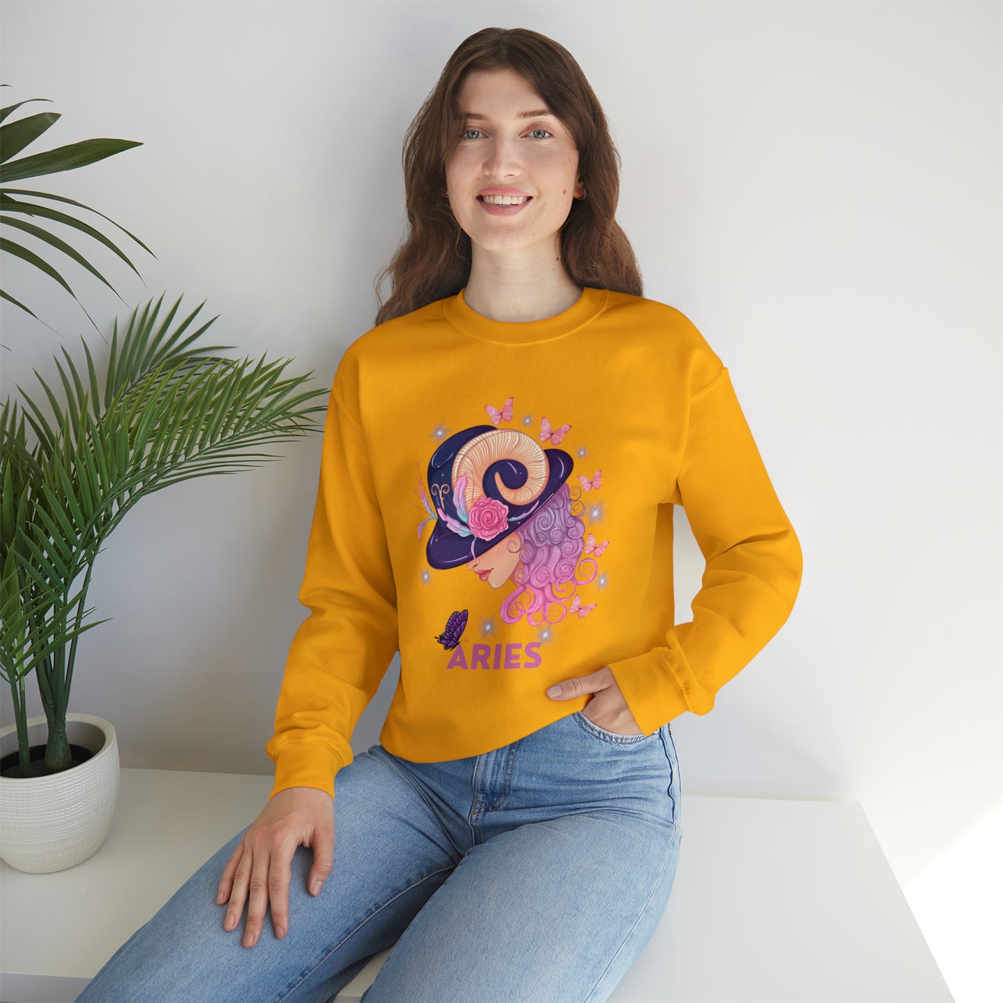 🦋 Aries 🦋 Zodiac Signs- Sweatshirts