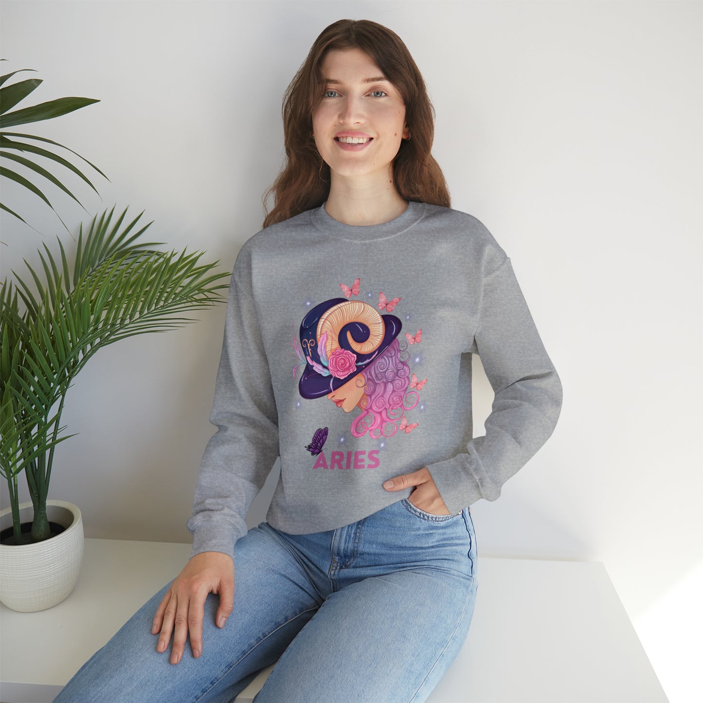 🦋 Aries 🦋 Zodiac Signs- Sweatshirts